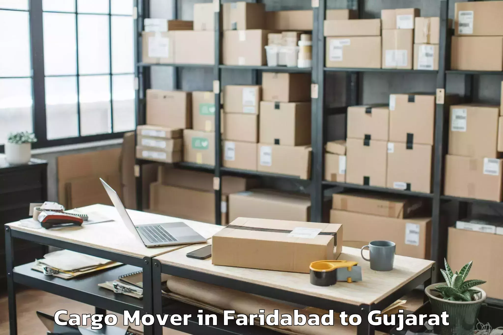 Expert Faridabad to Gsfc University Vadodara Cargo Mover